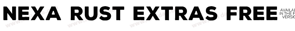 Nexa Rust Extras Free字体转换
